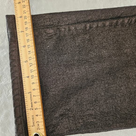 Old Navy High-Waisted Shine OG Loose Jeans Black Metallic Shimmer Size 14 - Picture 13 of 15